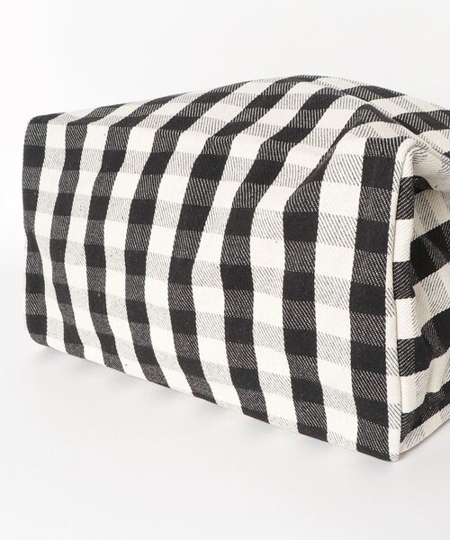 Auntie Rosa Holiday(アンティローザホリデー)の「ギンガムチェックオーバートート(トートバッグ・レディース・ブラック/ベージュ・FREE)」の7枚目の写真