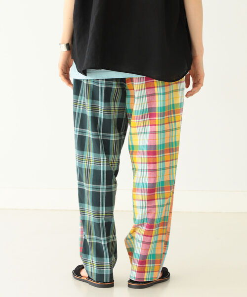BEAMS BOY（ビームスボーイ）の「BEAMS BOY / マドラスチェック クレイジー スラックス（スラックス・レディース・ネイビー/オレンジ・ONE SIZE）」の7枚目の写真