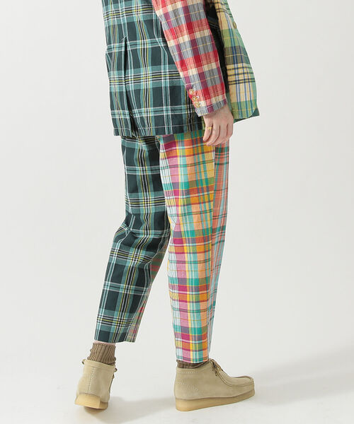 BEAMS BOY（ビームスボーイ）の「BEAMS BOY / マドラスチェック クレイジー スラックス（スラックス・レディース・ネイビー/オレンジ・ONE SIZE）」の12枚目の写真