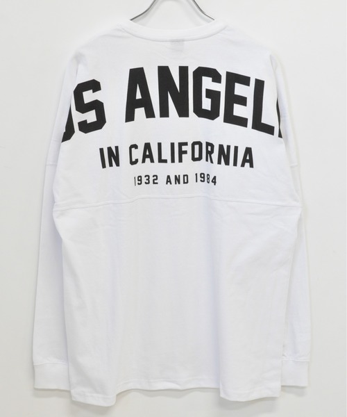 TRAP/U (トラップユー)の「バック プリント ドルマンスリーブ コットン 天竺 ロングTシャツ(Tシャツ/カットソー・メンズ・ホワイト/ブラック/サックスブルー・L/M)」の5枚目の写真
