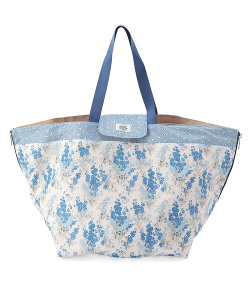 LAURA ASHLEY(ローラアシュレイ)の「ストックス柄 レジャートートバッグ(トートバッグ・レディース・ピンク系5/ブルー系/イエロー系・00)」の1枚目の写真