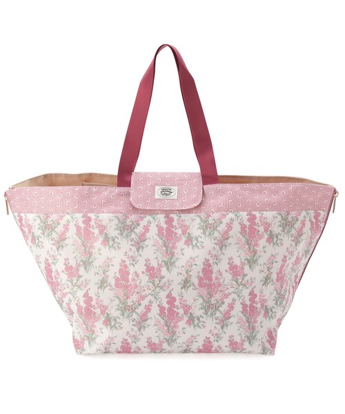 LAURA ASHLEY(ローラアシュレイ)の「ストックス柄 レジャートートバッグ(トートバッグ・レディース・ピンク系5/ブルー系/イエロー系・00)」の3枚目の写真