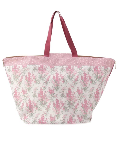 LAURA ASHLEY(ローラアシュレイ)の「ストックス柄 レジャートートバッグ(トートバッグ・レディース・ピンク系5/ブルー系/イエロー系・00)」の6枚目の写真