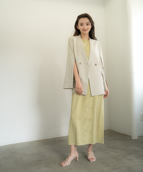 LADYMADE（レディメイド）の「ノーカラーオープンスリーブジャケット