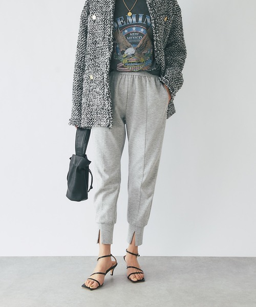 RIVE DROITE（リヴドロワ）の「‐3キロ見え！/ダンボールジョガーパンツ（スウェットパンツ・レディース・グレー/ライトグレー・FREE）」の19枚目の写真