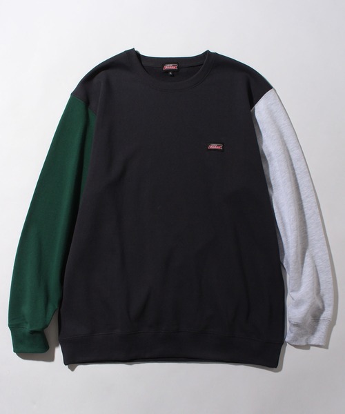 Dickies(ディッキーズ)の「【GENUINE DICKIES/ジェニュインディッキーズ】ワンポイントロゴ クルースウェット(スウェット・メンズ・ホワイト/ブラック/ネイビー/グリーン/オートミール/グレイッシュベージュ/スミクロ/マスタード/ライトグレー・M/L/XL)」の3枚目の写真