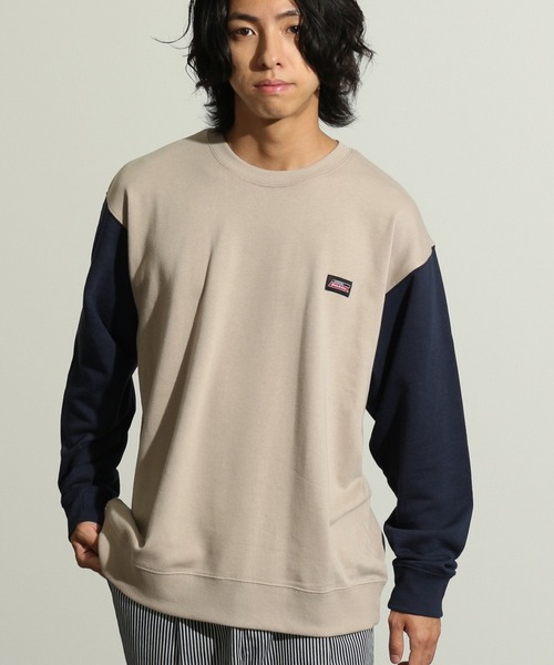 Dickies(ディッキーズ)の「【GENUINE DICKIES/ジェニュインディッキーズ】ワンポイントロゴ クルースウェット(スウェット・メンズ・ホワイト/ブラック/ネイビー/グリーン/オートミール/グレイッシュベージュ/スミクロ/マスタード/ライトグレー・M/L/XL)」の6枚目の写真