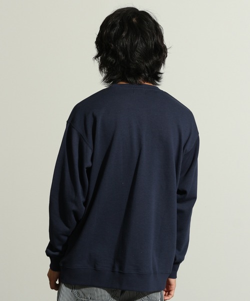 Dickies(ディッキーズ)の「【GENUINE DICKIES/ジェニュインディッキーズ】ワンポイントロゴ クルースウェット(スウェット・メンズ・ホワイト/ブラック/ネイビー/グリーン/オートミール/グレイッシュベージュ/スミクロ/マスタード/ライトグレー・M/L/XL)」の14枚目の写真
