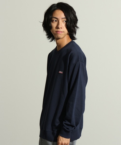 Dickies(ディッキーズ)の「【GENUINE DICKIES/ジェニュインディッキーズ】ワンポイントロゴ クルースウェット(スウェット・メンズ・ホワイト/ブラック/ネイビー/グリーン/オートミール/グレイッシュベージュ/スミクロ/マスタード/ライトグレー・M/L/XL)」の13枚目の写真