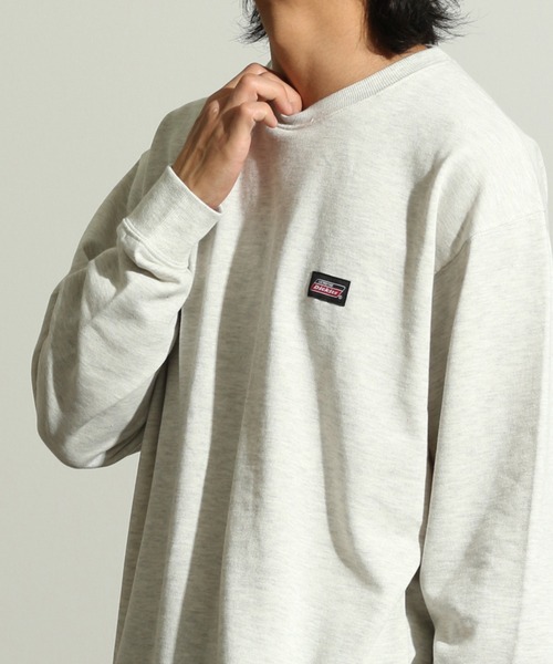 Dickies(ディッキーズ)の「【GENUINE DICKIES/ジェニュインディッキーズ】ワンポイントロゴ クルースウェット(スウェット・メンズ・ホワイト/ブラック/ネイビー/グリーン/オートミール/グレイッシュベージュ/スミクロ/マスタード/ライトグレー・M/L/XL)」の21枚目の写真