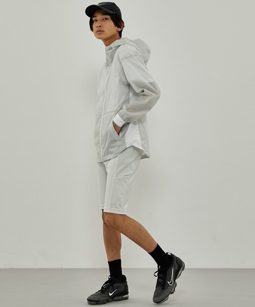 CITY TOKYO（シティトウキョウ）の「ATHLEATEランニングブルソン（ナイロンジャケット・メンズ・ダークグレー/オフホワイト・1/2）」の7枚目の写真