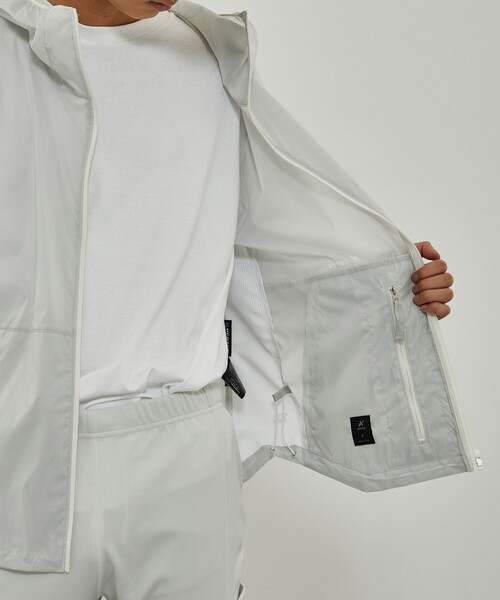 CITY TOKYO（シティトウキョウ）の「ATHLEATEランニングブルソン（ナイロンジャケット・メンズ・ダークグレー/オフホワイト・1/2）」の16枚目の写真