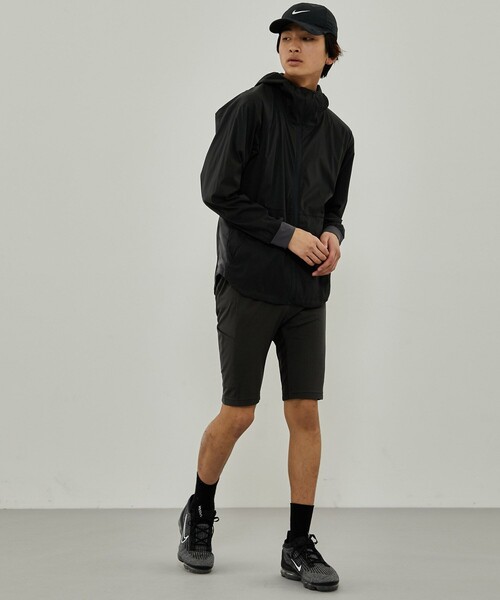 CITY TOKYO（シティトウキョウ）の「ATHLEATEランニングブルソン（ナイロンジャケット・メンズ・ダークグレー/オフホワイト・1/2）」の9枚目の写真