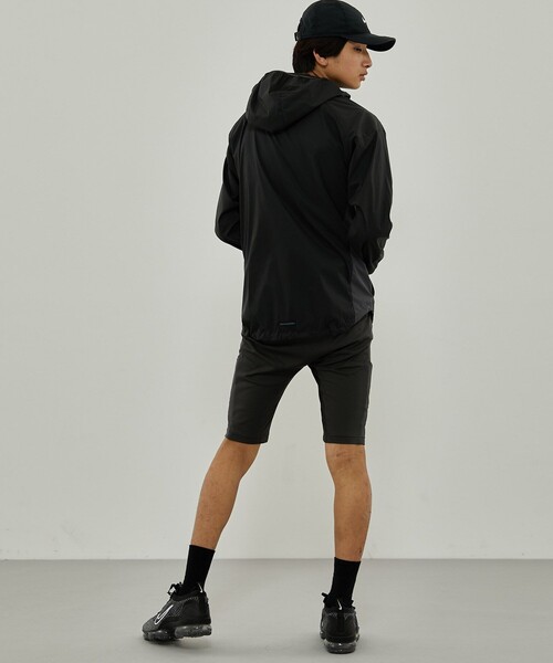 CITY TOKYO（シティトウキョウ）の「ATHLEATEランニングブルソン（ナイロンジャケット・メンズ・ダークグレー/オフホワイト・1/2）」の5枚目の写真