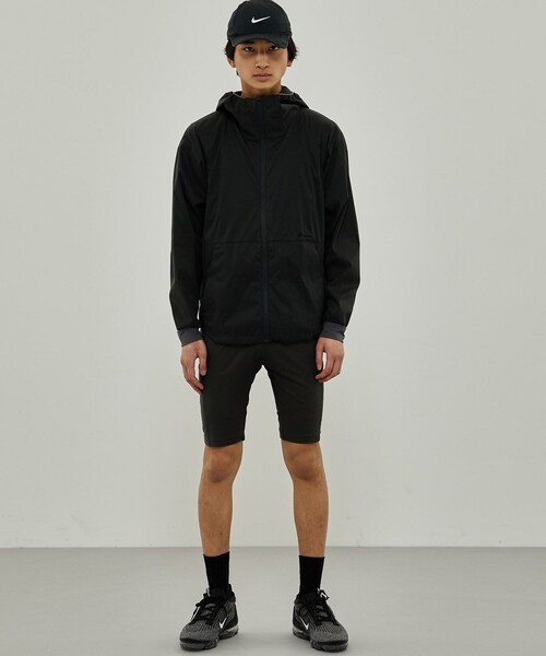 CITY TOKYO（シティトウキョウ）の「ATHLEATEランニングブルソン（ナイロンジャケット・メンズ・ダークグレー/オフホワイト・1/2）」の13枚目の写真