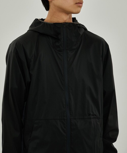 CITY TOKYO（シティトウキョウ）の「ATHLEATEランニングブルソン（ナイロンジャケット・メンズ・ダークグレー/オフホワイト・1/2）」の10枚目の写真