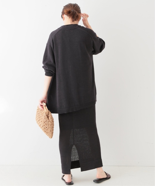 SLOBE IENA（スローブイエナ）の「テープヤーンニットカーディガン◆（カーディガン/ボレロ・レディース・グレー/ベージュ・FREE）」の11枚目の写真