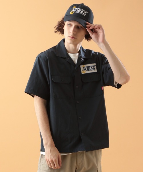 AVIREX(アヴィレックス)の「AEX ユニフォーム シャツ / S/S AEX UNIFORM SHIRT / アヴィレックス / AVIREX(シャツ/ブラウス・メンズ・ネイビー・X-LARGE/MEDIUM/XX-LARGE/LARGE)」の5枚目の写真