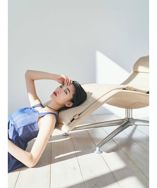 ELENDEEK（エレンディーク）の「タンクビスチェチュニック【セットアップ対応可能】（キャミソール・レディース・ブラック/インディゴブルー/ベージュ・FREE）」の14枚目の写真