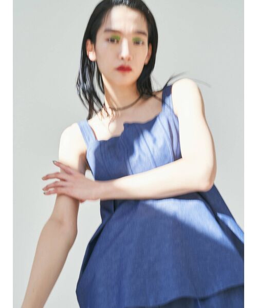 ELENDEEK（エレンディーク）の「タンクビスチェチュニック【セットアップ対応可能】（キャミソール・レディース・ブラック/インディゴブルー/ベージュ・FREE）」の15枚目の写真