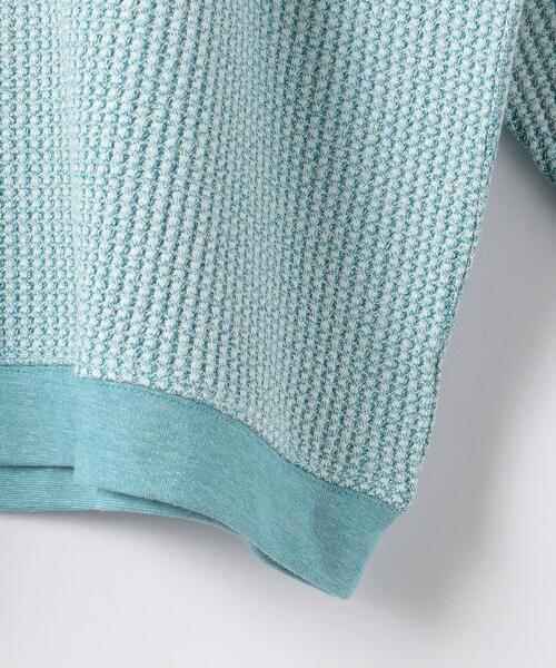 MONKEY TIME（モンキータイム）の「＜monkey time＞ MIX WAFFLE CREW NECK/カットソー（Tシャツ/カットソー・メンズ・ターコイズブルー/ライトピンク・S/M/L/XL）」の8枚目の写真