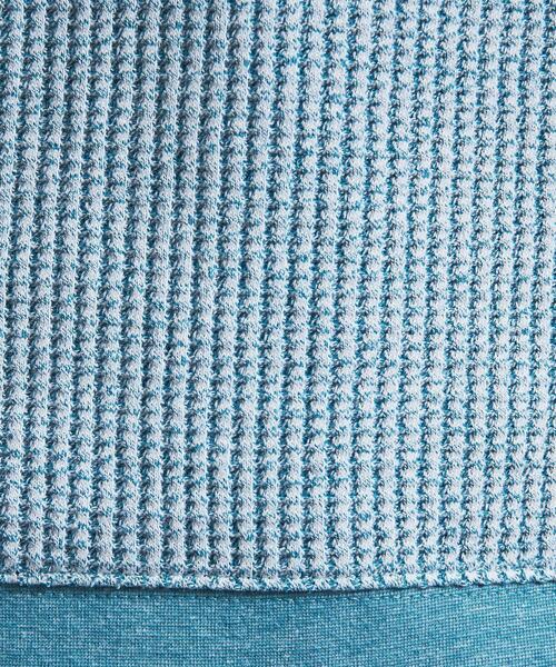 MONKEY TIME（モンキータイム）の「＜monkey time＞ MIX WAFFLE CREW NECK/カットソー（Tシャツ/カットソー・メンズ・ターコイズブルー/ライトピンク・S/M/L/XL）」の10枚目の写真