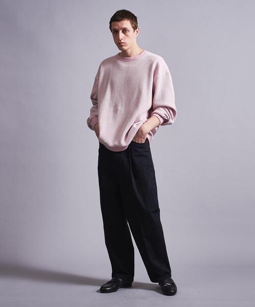 MONKEY TIME（モンキータイム）の「＜monkey time＞ MIX WAFFLE CREW NECK/カットソー（Tシャツ/カットソー・メンズ・ターコイズブルー/ライトピンク・S/M/L/XL）」の22枚目の写真