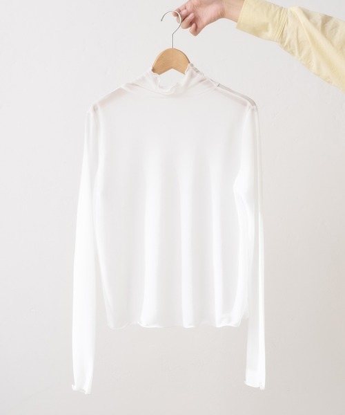 OLIVE des OLIVE（オリーブデオリーブ）の「メロウシアーインナー（Tシャツ/カットソー・レディース・オフホワイト/グレー/ブラック・FREE）」の2枚目の写真