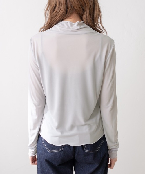 OLIVE des OLIVE（オリーブデオリーブ）の「メロウシアーインナー（Tシャツ/カットソー・レディース・オフホワイト/グレー/ブラック・FREE）」の13枚目の写真