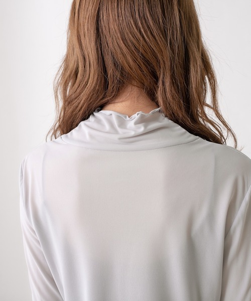 OLIVE des OLIVE（オリーブデオリーブ）の「メロウシアーインナー（Tシャツ/カットソー・レディース・オフホワイト/グレー/ブラック・FREE）」の14枚目の写真