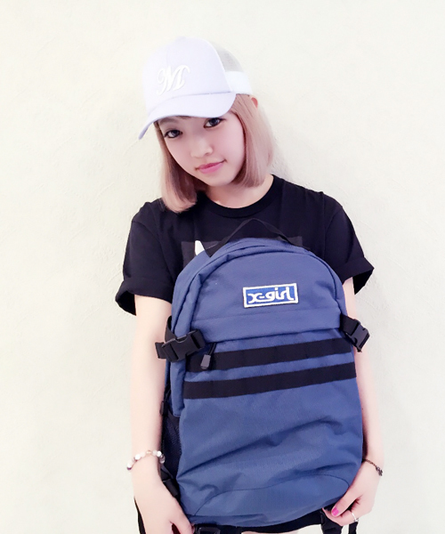 X-girl(エックスガール)の「【mini8月号 / 石原さとみさん着用】ADVENTURE BACKPACK 2015(バックパック/リュック・レディース・ブラック/ベージュ/ネイビー・ONE SIZE)」の19枚目の写真