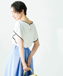 ◇【WEB限定】パイピングブラウス