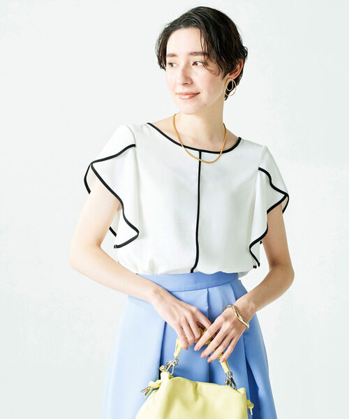 NOLLEY'S sophi ノーリーズ ソフィギマメッシュパイピングジャケット 楽天市場】ウォッシャブルギマメッシュパイピングジャケット