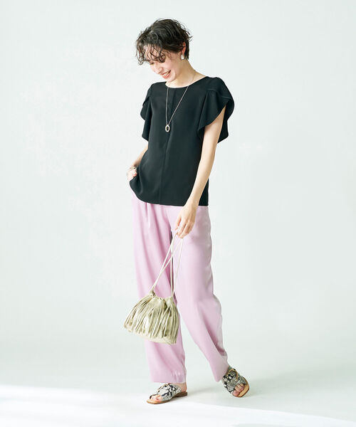 NOLLEY’S Sophi（ノーリーズソフィ）の「◇【WEB限定】パイピングブラウス（シャツ/ブラウス・レディース・ホワイト系その他4/ブラック系その他3/ベージュ系その他3/ブルー系その他3・38）」の13枚目の写真