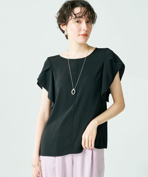 新品タグ付き ノーリーズ パイピング トップス セール】◇【WEB限定】パイピングブラウス（シャツ/ブラウス