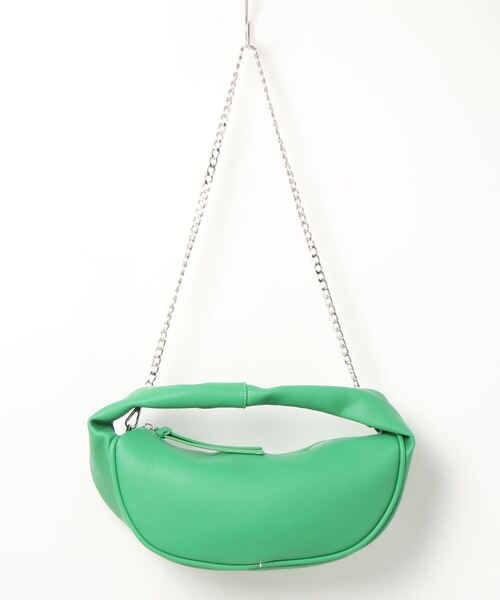 Ritzy（リッツィー）の「2way　チェーン付きワンハンドルバッグ（ハンドバッグ・レディース・ホワイト/ブラック/ライム/グリーン・FREE）」の5枚目の写真