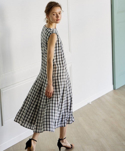 Ined イネド の キュプラチェックワンピース ワンピース Wear