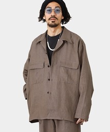 PORT BY ARK | PORT BY ARK / ポートバイアーク：High Density Linen Twill Shirt Jacket：PO11-J001[COR](その他アウター)