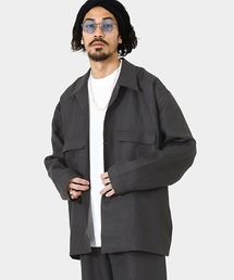 PORT BY ARK | PORT BY ARK / ポートバイアーク：High Density Linen Twill Shirt Jacket：PO11-J001[COR](その他アウター)