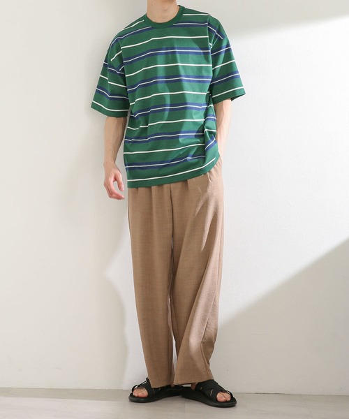 SENSE OF PLACE by URBAN RESEARCH（センスオブプレイスバイアーバンリサーチ）の「『セットアップ対応』 リネンライクタックワイドパンツ（スラックス・メンズ・チャコールグレー/ベージュ/グリーン/アイボリー・SMALL/MEDIUM/LARGE）」の18枚目の写真