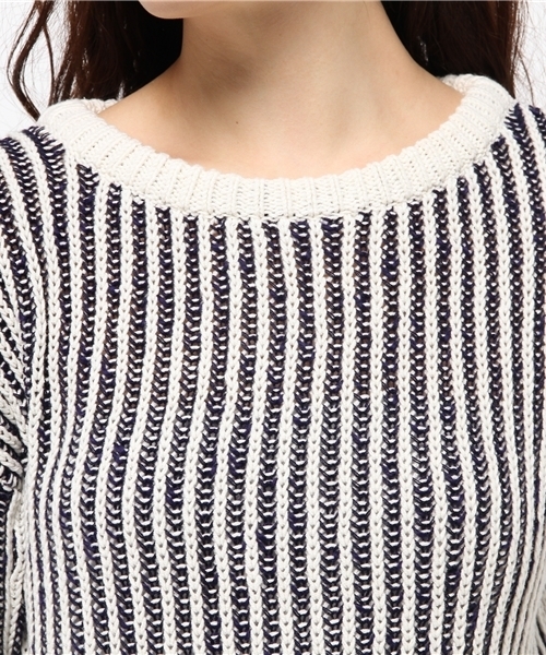 ROSE BUD(ローズバッド)の「LK-15135 C/N CROPPED P/O(ニット/セーター・レディース・ミックスグレー/アイボリー・ONE SIZE)」の7枚目の写真
