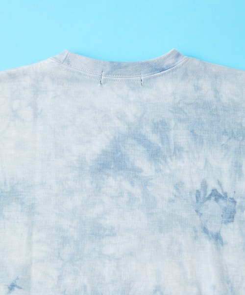 SHISKY（シスキー）の「SHISKY / シスキー ビックシルエット タイダイ染め クルーネックＴシャツ 半袖 キッズ（Tシャツ/カットソー・キッズ・ネイビー/ブラック/パープル/モカ/ミント/サックスブルー/ピンク/オレンジ・140/160/130/120/150/110）」の10枚目の写真