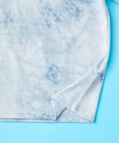 SHISKY（シスキー）の「SHISKY / シスキー ビックシルエット タイダイ染め クルーネックＴシャツ 半袖 キッズ（Tシャツ/カットソー・キッズ・ネイビー/ブラック/パープル/モカ/ミント/サックスブルー/ピンク/オレンジ・140/160/130/120/150/110）」の12枚目の写真