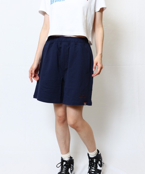 BEN DAVIS(ベンデイビス)の「《BEN DAVIS》Ladies Mini Pile Shorts(スウェットパンツ・レディース・ヘザーグレー/ブラック/アッシュグレー/ネイビー・FREE)」の4枚目の写真
