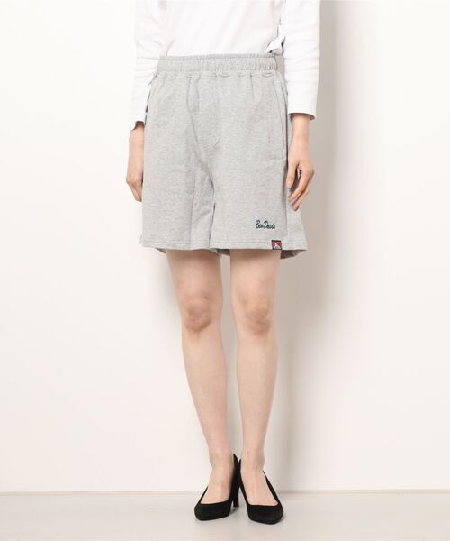 BEN DAVIS(ベンデイビス)の「《BEN DAVIS》Ladies Mini Pile Shorts(スウェットパンツ・レディース・ヘザーグレー/ブラック/アッシュグレー/ネイビー・FREE)」の9枚目の写真