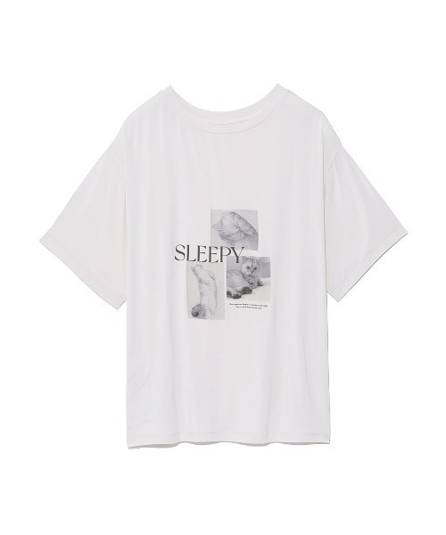SNIDEL HOME（スナイデルホーム）の「ネコTシャツ（ルームウェア