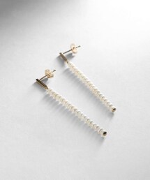 K10バロックパール ストレートライン スタッドピアス