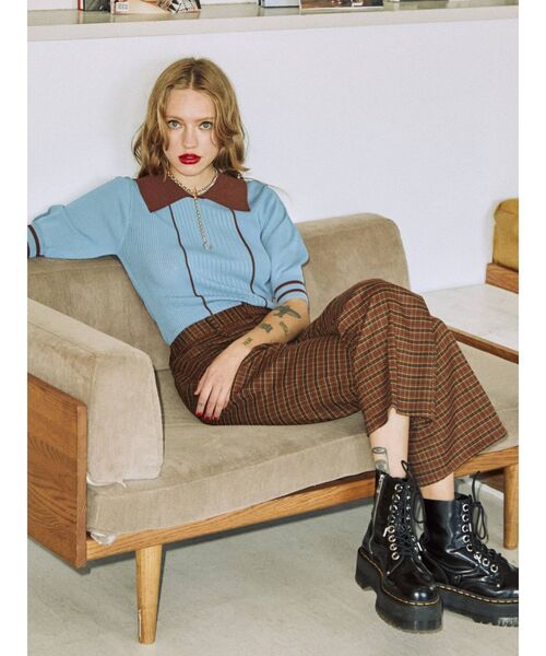 jouetie（ジュエティ）の「ピンタックバイカラーサマーニット（ニット