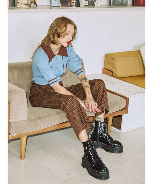 jouetie（ジュエティ）の「ピンタックバイカラーサマーニット（ニット