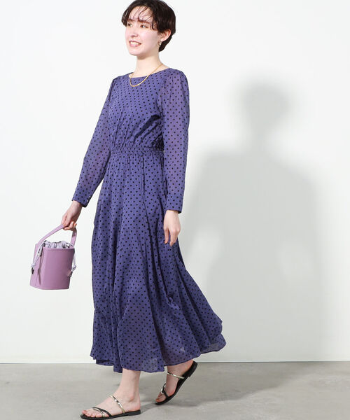即納 新品の Web限定 Quittez Ne Quittez Pas ヌキテパ Dot ワンピース Print Dot Tuck